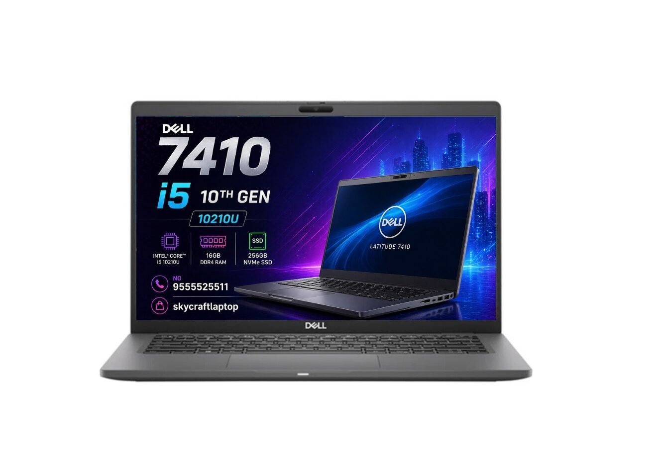 dell latitude 7410 10th generation intel® core™i5 10210u |16gb ddr4 ram |256gb nvme ssd 14" display