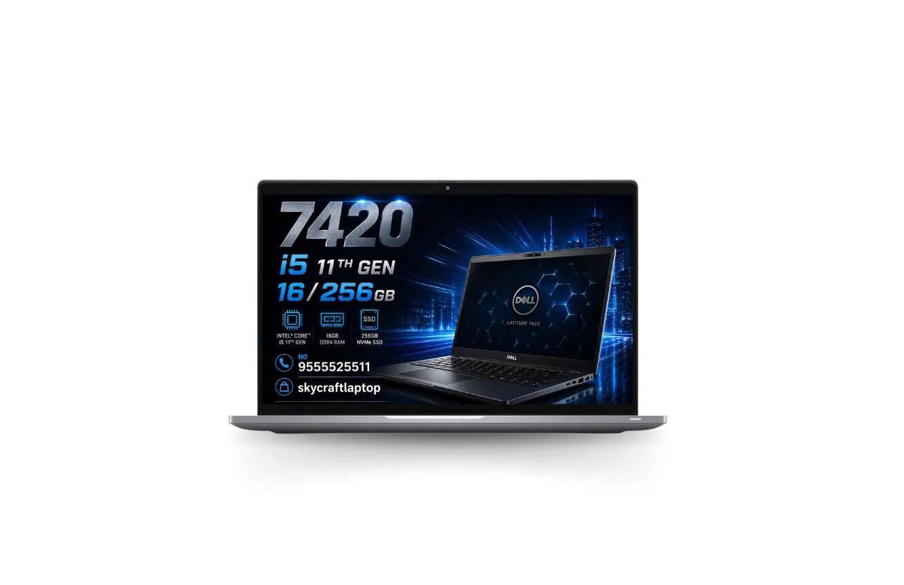 dell latitude 7420 11th generation intel® core™ i5 1135g7| 16gb ddr4 ram |256gb nvme ssd 14" display