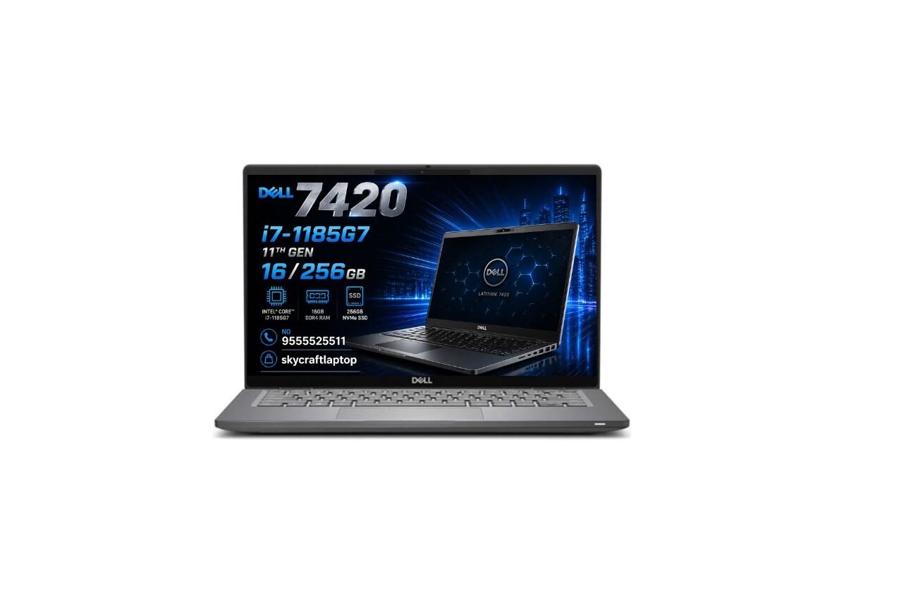 dell latitude 7420 11th generation intel® core™ i7 1185g7 | 16gb ddr4 ram |256gb nvme ssd 14" display
